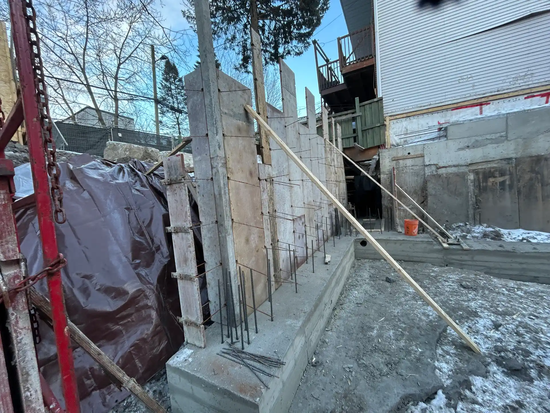 Réalisations coffrage projet ancre - Stabili pieux